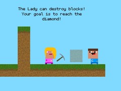 Παιχνίδι Lady And Nubik Build And Dig