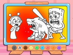 Παιχνίδι Coloring Book: Sprunki VS Tung Tung Sahur