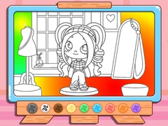 Παιχνίδι Coloring Book: Avatar Girl Dress Up Shopping