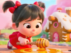 Παιχνίδι Jigsaw Puzzle: Honey Girl Candy House