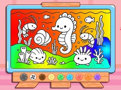 Παιχνίδι Coloring Book: Kawaii Sea Animals