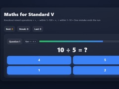 Παιχνίδι Maths For Class V