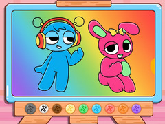 Παιχνίδι Coloring Book: Sprunki Pinki & Oren