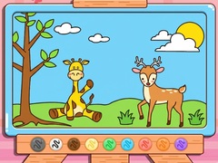 Παιχνίδι Coloring Book: Giraffe And Deer