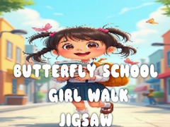 Παιχνίδι Butterfly School Girl Walk Jigsaw