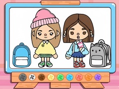 Παιχνίδι Coloring Book: Toca Boca Back To School