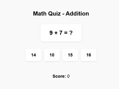 Παιχνίδι Math Quiz Addition
