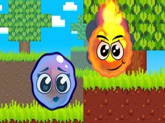Παιχνίδι Fire Ball and Water Ball: Parkour Love Balls