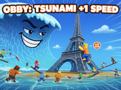 Παιχνίδι Obby: Tsunami +1 speed