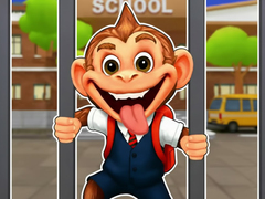 Παιχνίδι Jigsaw Puzzle: Monkey Student School Prank