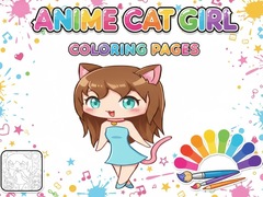 Παιχνίδι Anime Cat Girl Coloring Pages