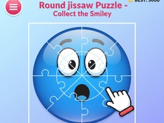 Παιχνίδι Round jigsaw Puzzle - Collect the Smiley