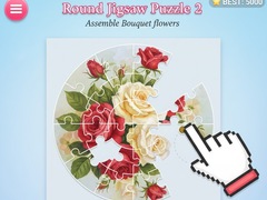 Παιχνίδι Round jigsaw Puzzle 2 - Assemble Bouquet flowers