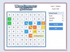 Παιχνίδι Word Construct Solitaire