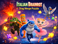 Παιχνίδι Italian Brainrot Drag Merge Puzzle