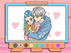 Παιχνίδι Coloring Book: Kpop Valentine's Day