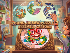 Παιχνίδι Round Jigsaw Puzzle 2 Assemble Cartoon