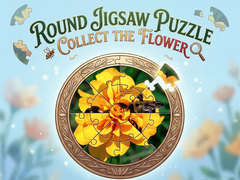 Παιχνίδι Round jigsaw Puzzle - Collect the Flower
