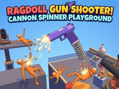 Παιχνίδι Ragdoll Gun Shooter! Cannon Spinner Playground
