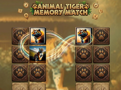 Παιχνίδι Animal Tiger Memory Match