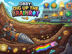 Παιχνίδι Obby: Dig Up The Brainrot!