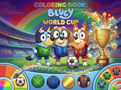 Παιχνίδι Coloring Book: Bluey World Cup