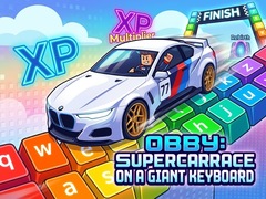 Παιχνίδι Obby: Supercar Race on a Giant Keyboard