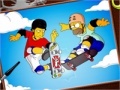 Παιχνίδι Skatings Simpsons online coloring page