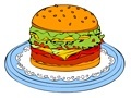 Παιχνίδι Online coloring Hamburger