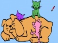 Παιχνίδι Dog and cat coloring game