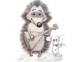 Παιχνίδι Hedgehog and mouse play musical instruments